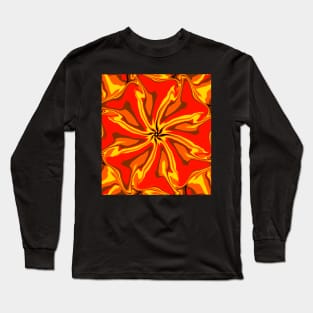 Retro Flower Long Sleeve T-Shirt